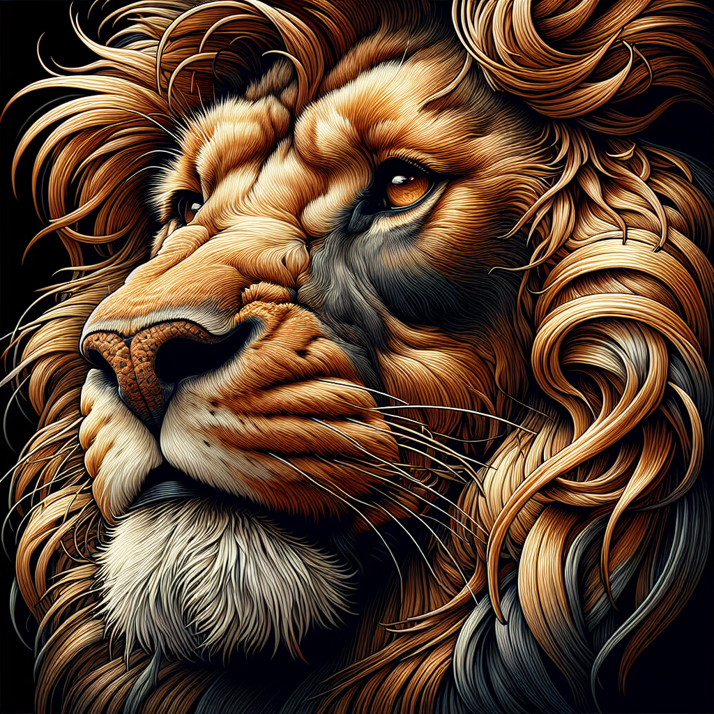 Majestic Lion Portrait