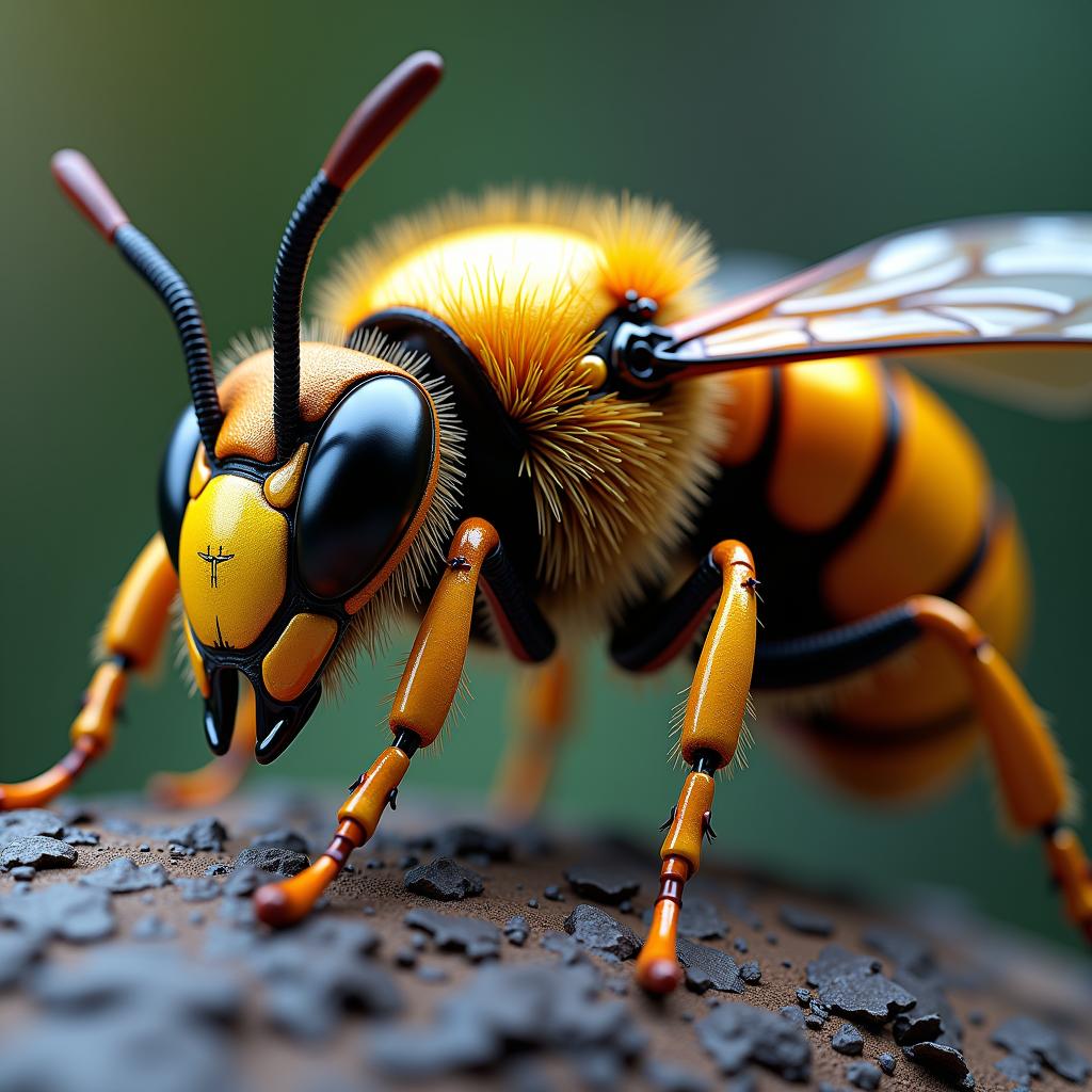 Hyper-Realistic Bee
