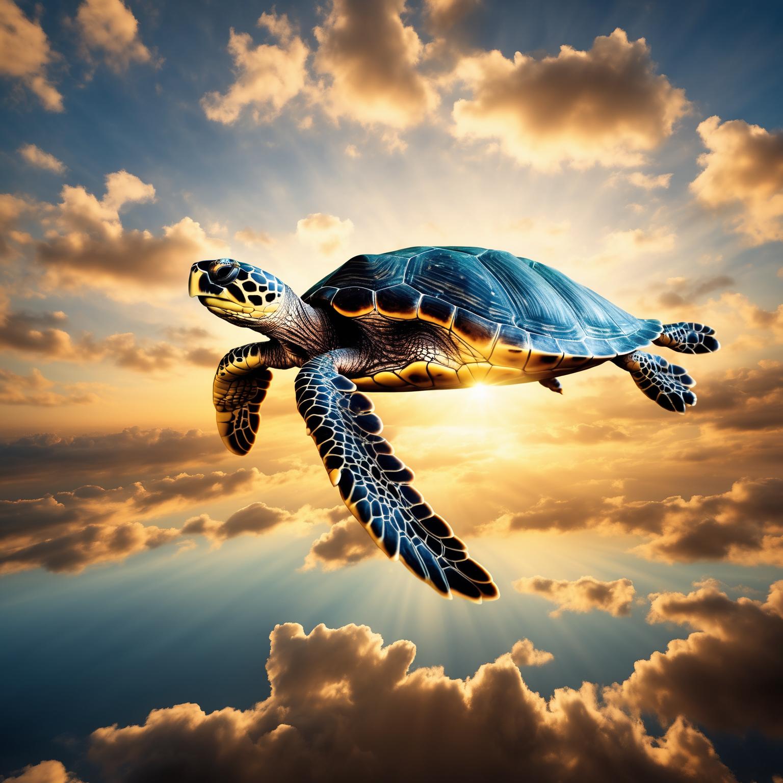 Flying Sea Turtle